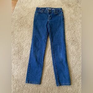 Cat & Jack Straight Leg Super Stretch Denim Blue Jeans Girls sz 10